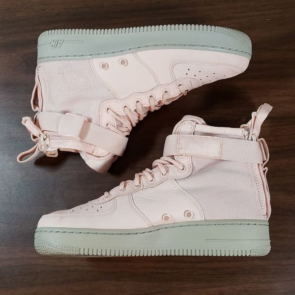 Nike SF Special Forces Air Force 1 Mid Womens Sneakers Shoes 8½ Orange Quartz - Picture 4 of 8